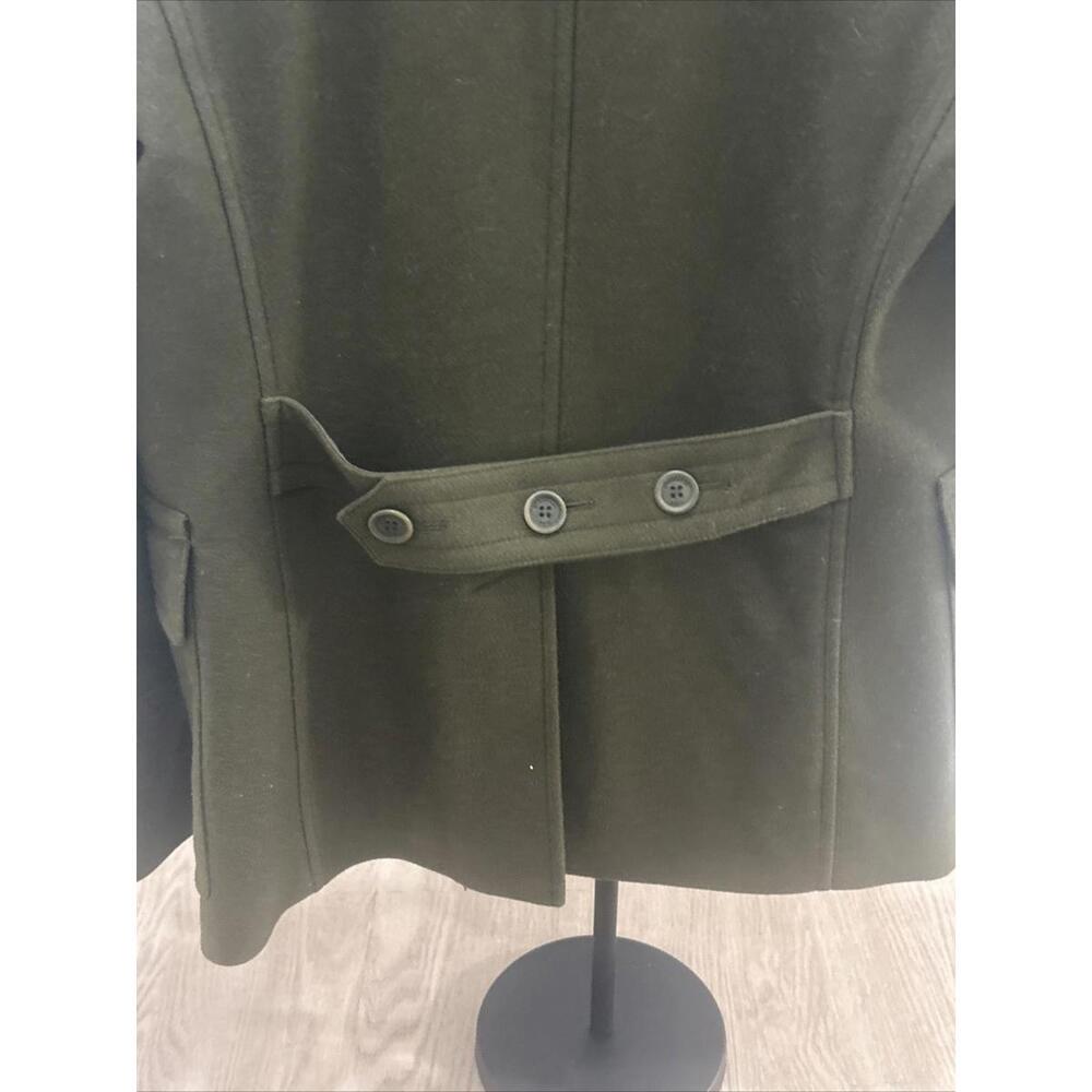 Burberry Brit Wool Olive Green Pea coat - Picture 8 of 9